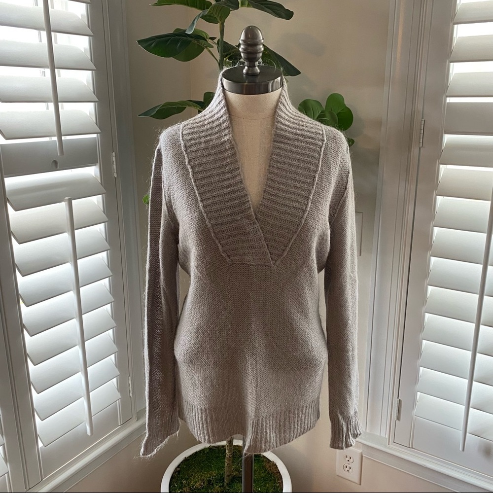 JCREW factory dolce shawl collar popover sweater M
